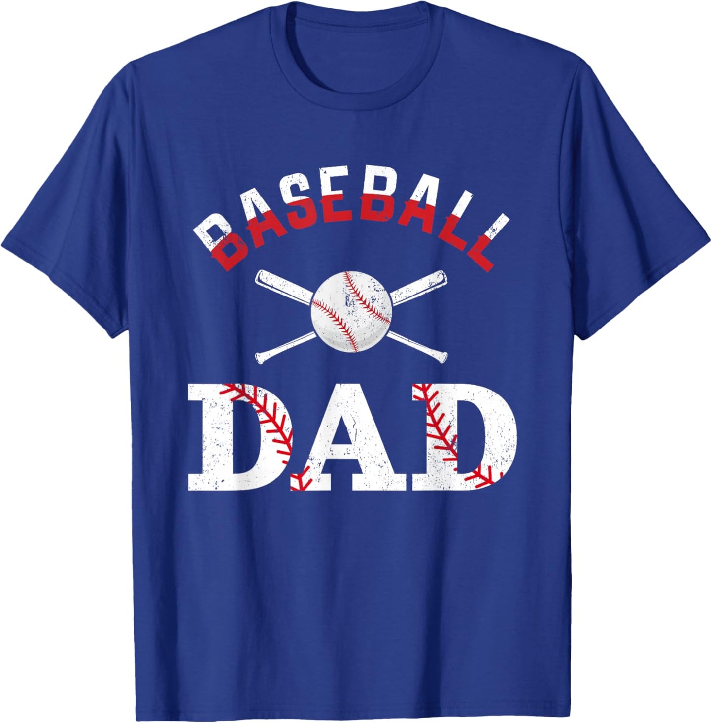 Baseball Dad Happy Fathers Day Shirts Boys Kid T-Shirt - T-Shirt | Royal