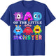Dad Little Monster Kids 1st Birthday Party Family Monster T-Shirt - T-Shirt | Royal