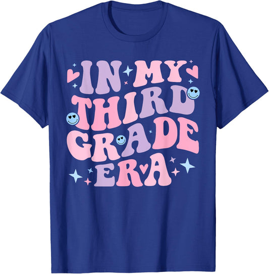 In My 3rd Grade Era Back to School in My Third Grade Era T-Shirt - T-Shirt | Royal