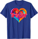 I Heart Love Trevor First Name Colorful Named T-Shirt - T-Shirt | Royal