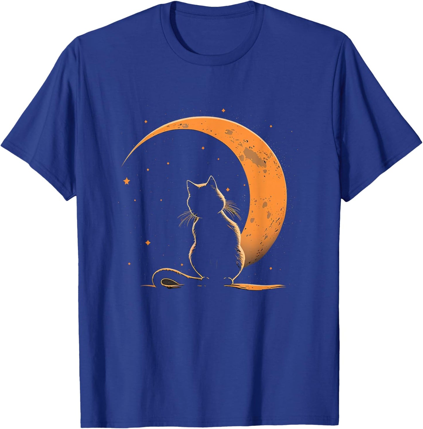 Cat Crescent Black Moon Sailor T-Shirt - T-Shirt | Royal