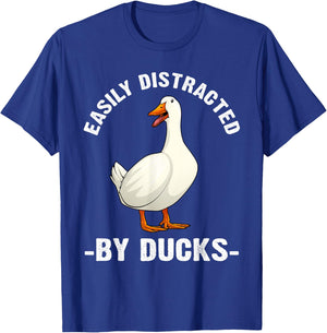 Cute Duck Design Women Aquatic Bird Duck Lovers T-Shirt - T-Shirt | Royal