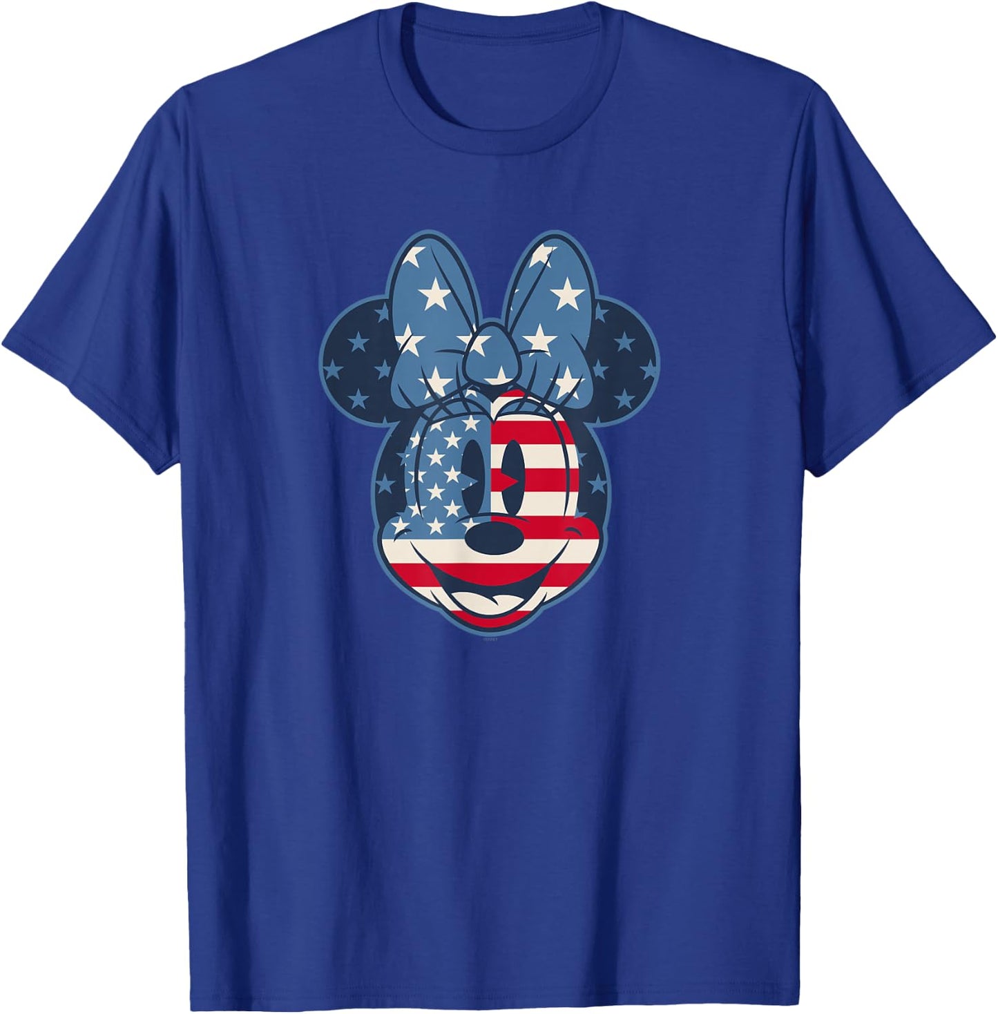 Disney Minnie Mouse Vintage Americana Fourth of July Small T-Shirt - T-Shirt | Royal