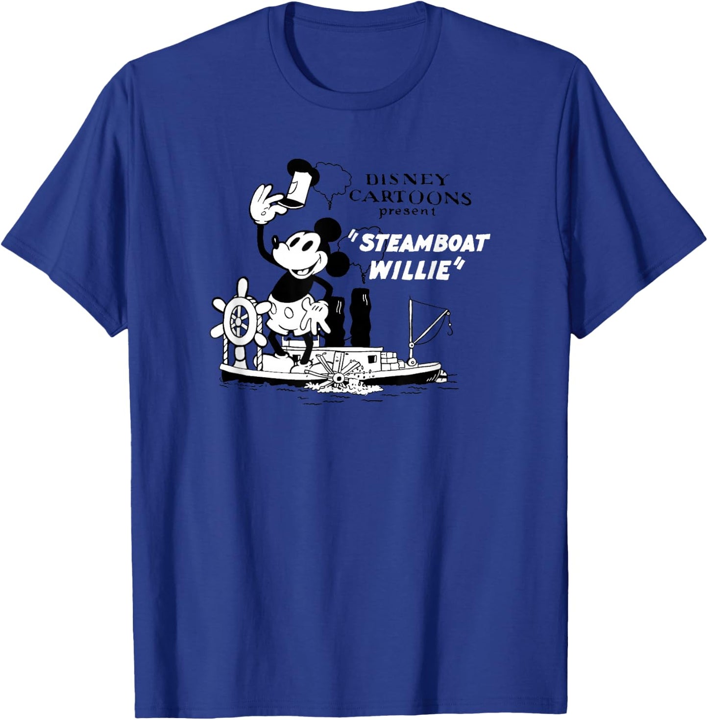 Disney Mickey and Friends Steamboat Willie Original Disney T-Shirt - T-Shirt | Royal