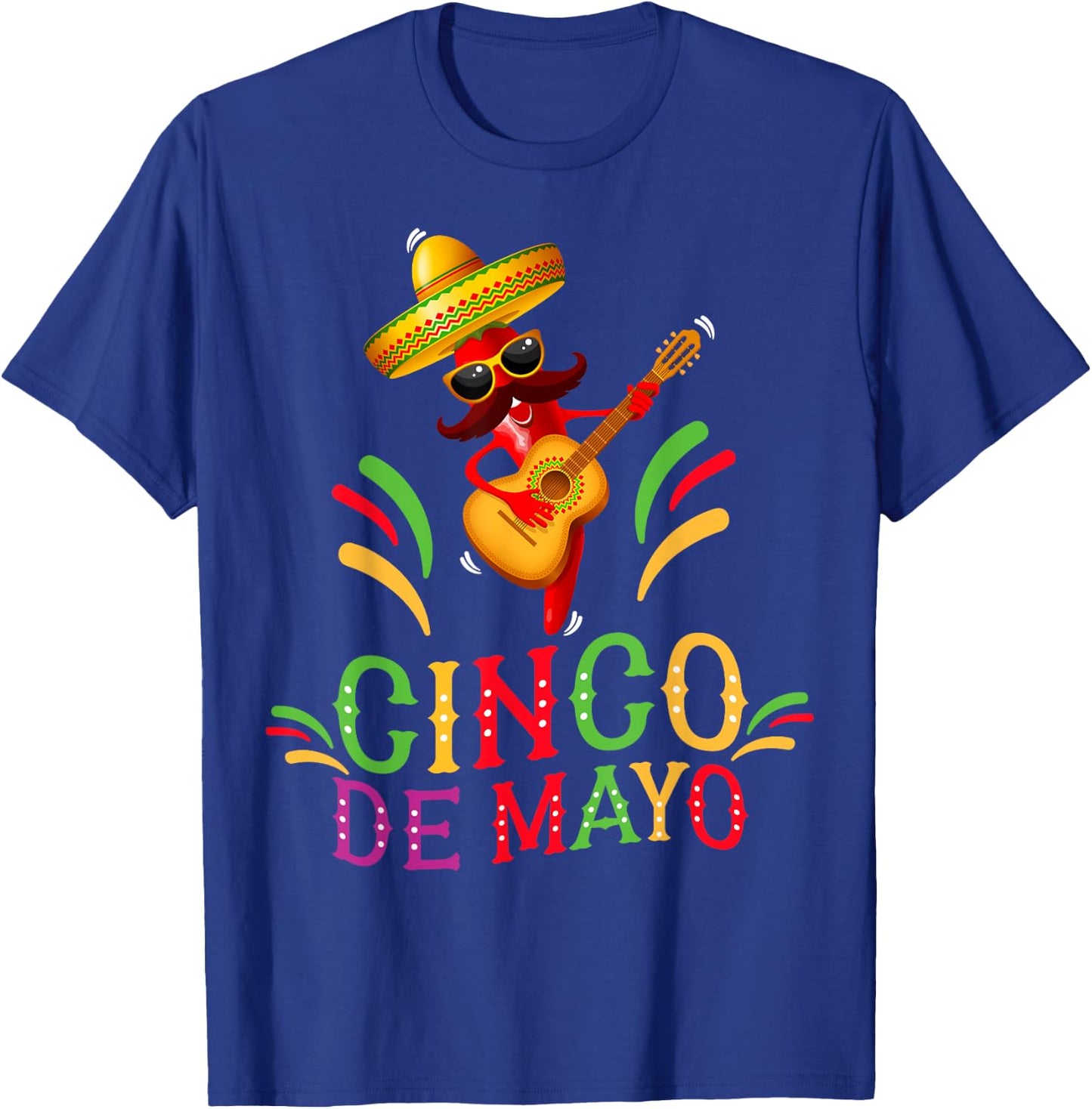 Happy 5 De Mayo Funny Camisas de 5 de mayo Mexican fiesta T-Shirt - T-Shirt | Royal