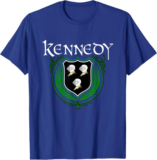 Kennedy Surname Irish Clan Tartan Badge Ireland T-Shirt - T-Shirt | Royal