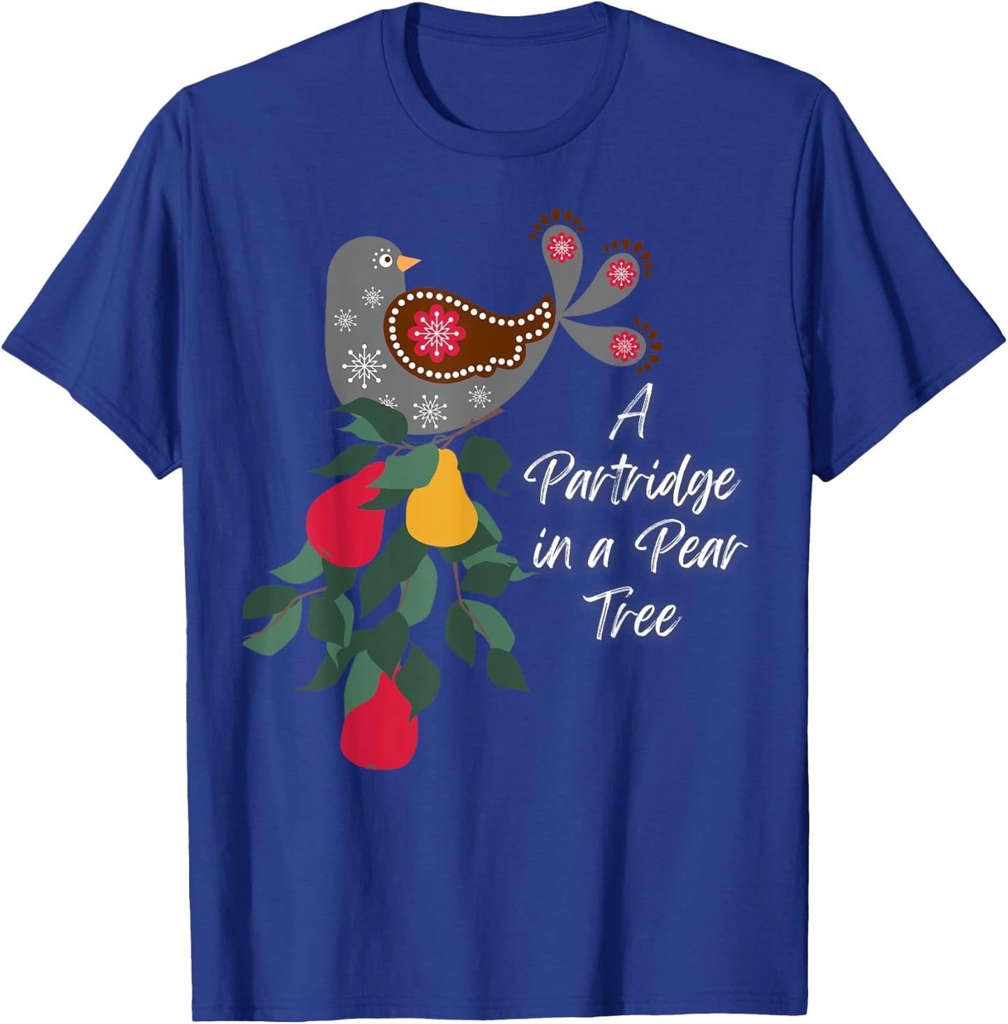 LittleFeats -Adult 12 Days of Christmas Song , Black, Small, Short Sleeve, Classic Fit, Cotton 60% Polyester 40% T-Shirt - T-Shirt | Royal