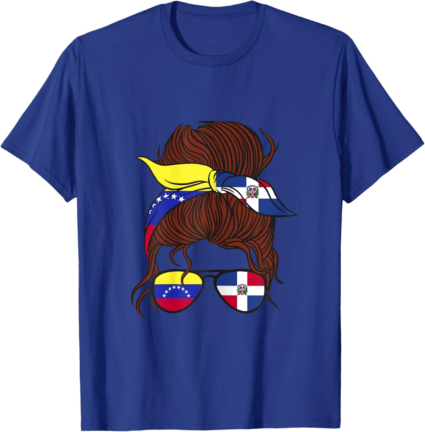 Venezuela and Dominican Mix Half Venezuelan half Dominican T-Shirt - T-Shirt | Royal