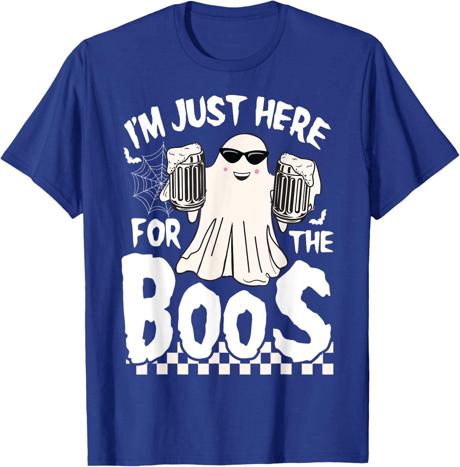 I'm Just Here For The Boos Funny Halloween Boos Ghost T-Shirt - T-Shirt | Royal