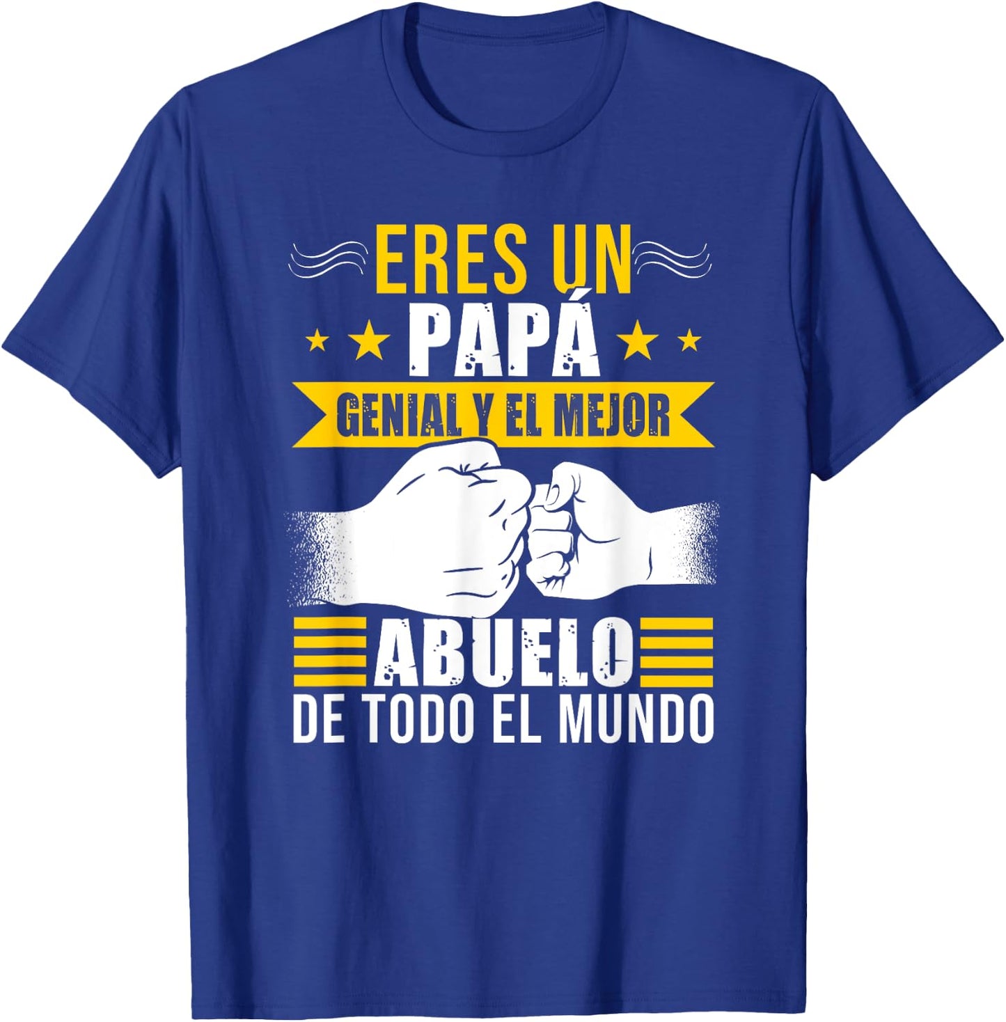 Papa Spanish Grandfather Abuelo Funny Fathers Day T-Shirt - T-Shirt | Royal