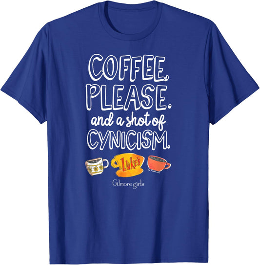 Gilmore Girls - Coffee & Cynicism T-Shirt - T-Shirt | Royal