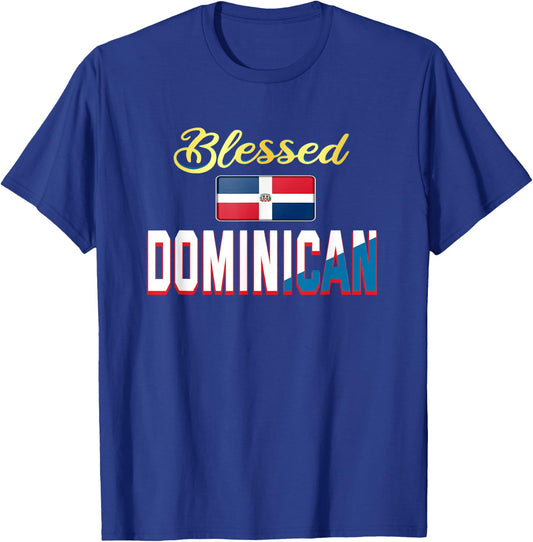 Blessed Dominican: Dominican men Dominican women outfits T-Shirt - T-Shirt | Royal