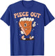Groovy Thankful Pumpkin Pie Retro Piece Out Thanksgiving T-Shirt - T-Shirt | Royal