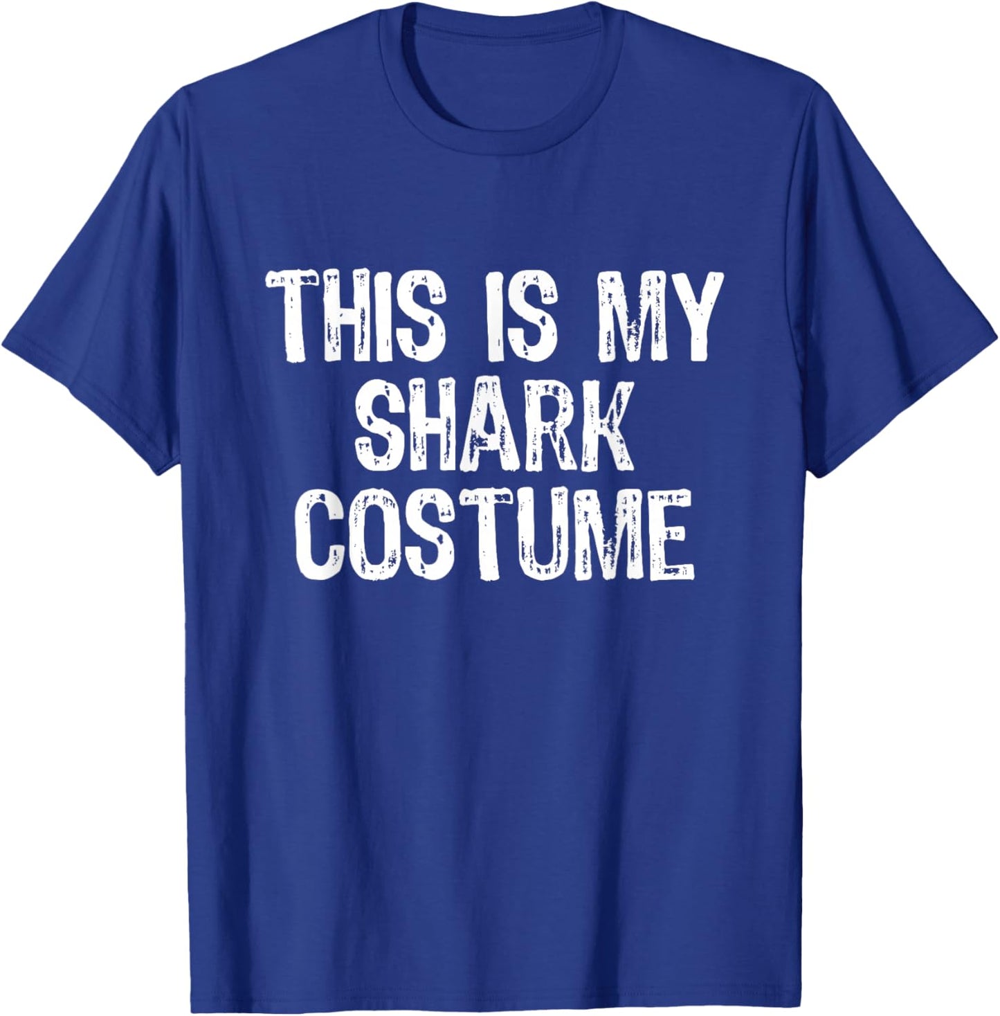 This Is My Shark Costume Halloween Lazy Easy T-Shirt - T-Shirt | Royal
