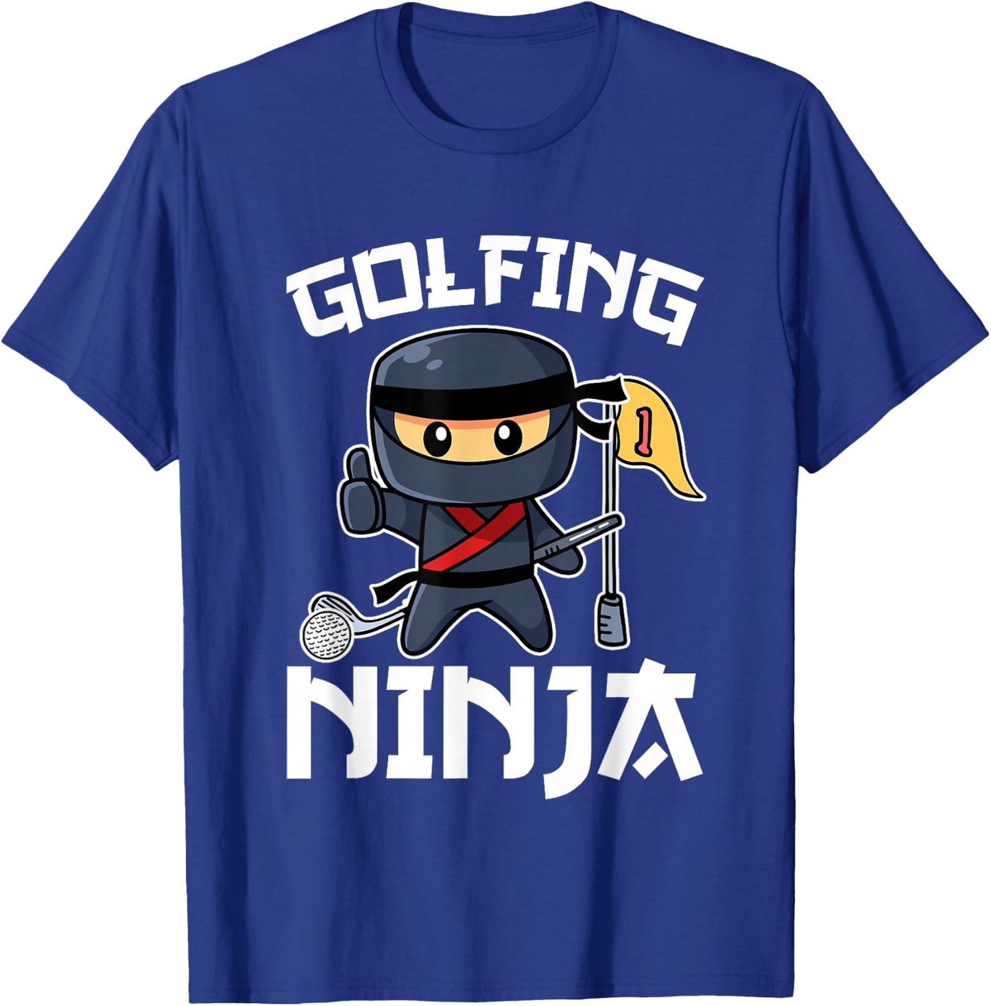 Golfing Ninja Women Golf Funny T-Shirt - T-Shirt | Royal