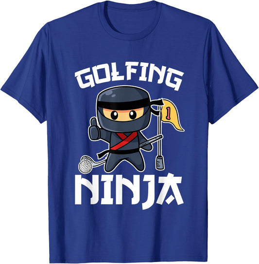 Golfing Ninja Women Golf Funny T-Shirt - T-Shirt | Royal