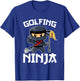 Golfing Ninja Women Golf Funny T-Shirt - T-Shirt | Royal