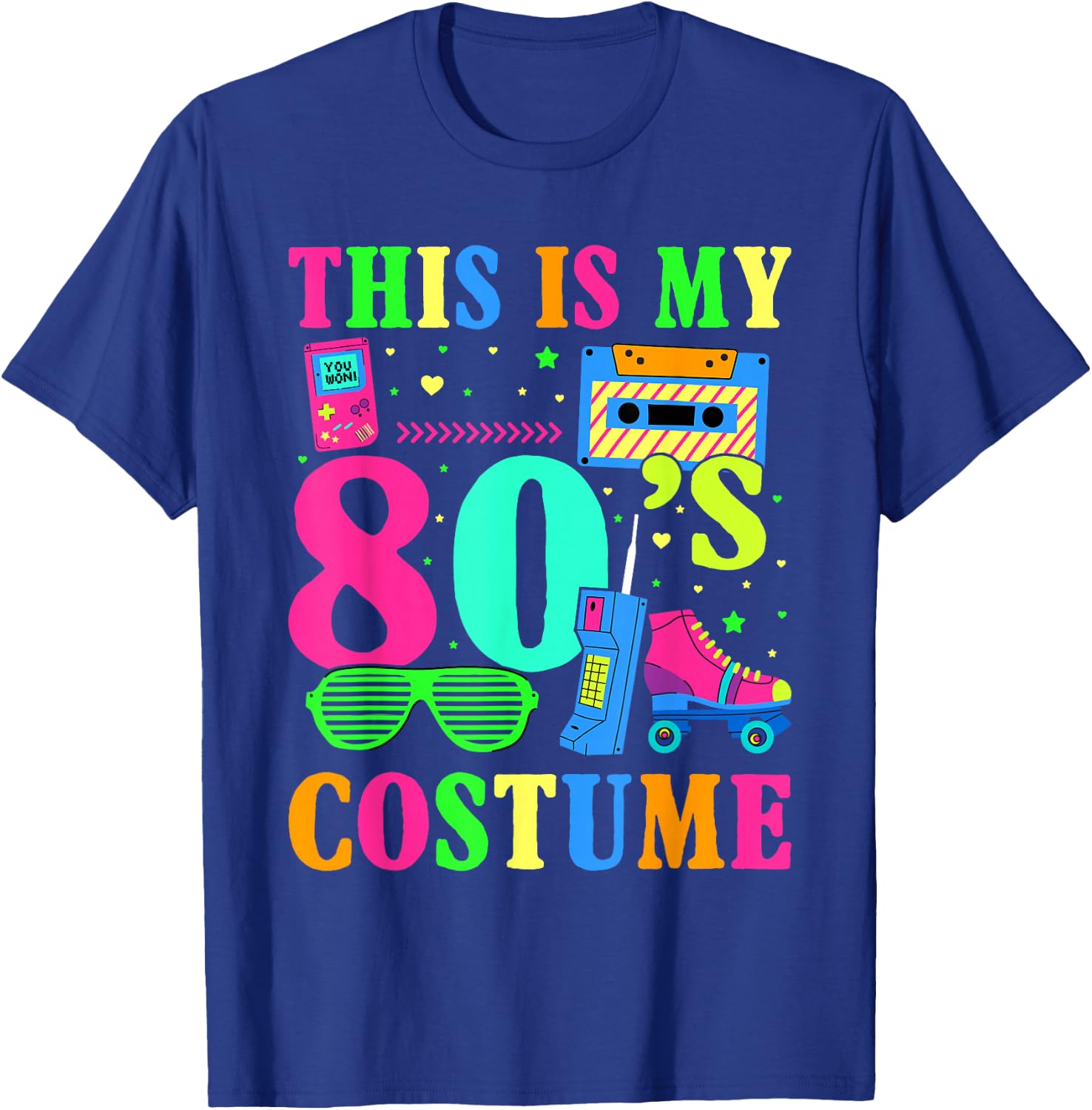 This is My 80s Costume Halloween Party Pop Lover Idea T-Shirt - T-Shirt | Royal