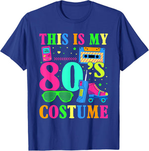 This is My 80s Costume Halloween Party Pop Lover Idea T-Shirt - T-Shirt | Royal
