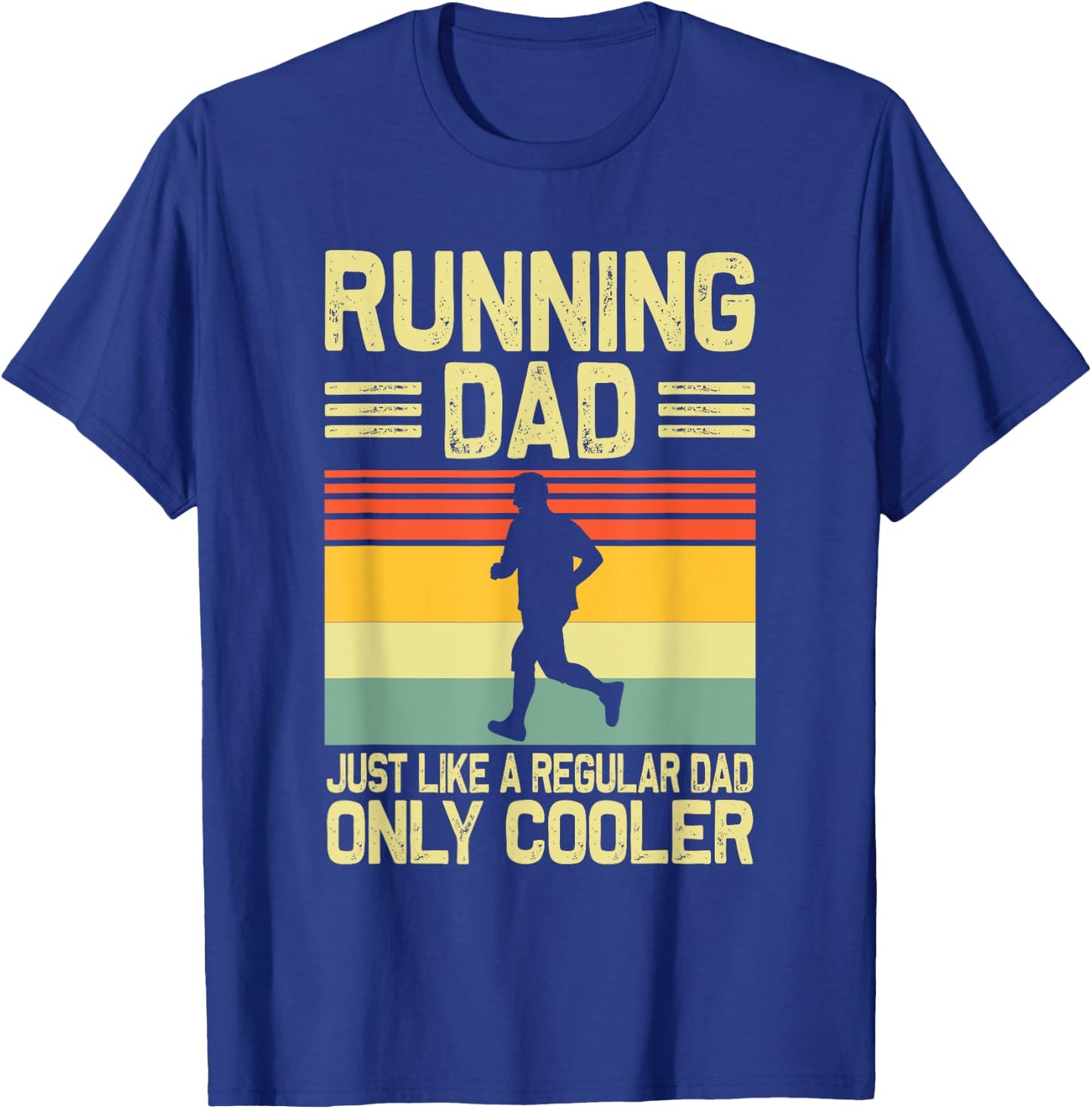 Funny Running Dad Marathon Runner Coach Marathoner T-Shirt - T-Shirt | Royal