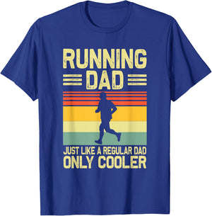 Funny Running Dad Marathon Runner Coach Marathoner T-Shirt - T-Shirt | Royal