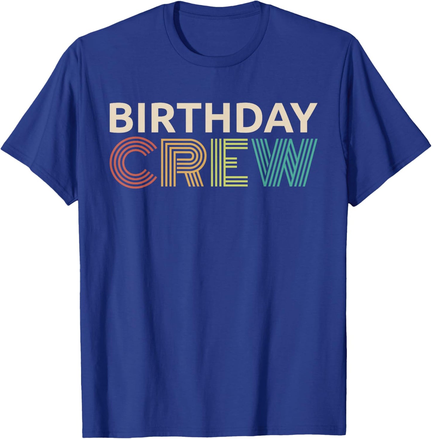 Birthday Crew Matching Men Women Kids Group Birthday Party T-Shirt - T-Shirt | Royal