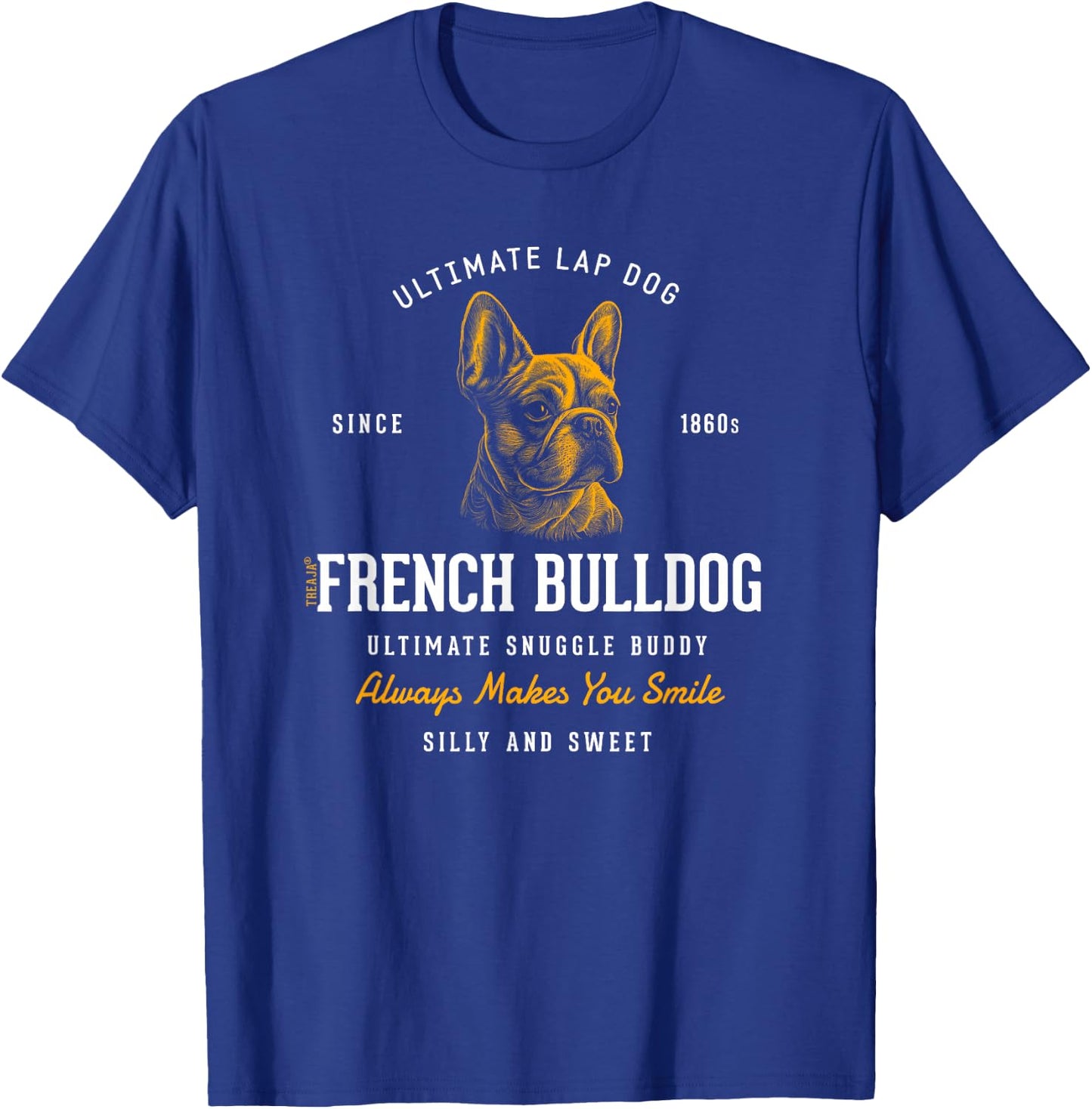 Vintage Styled Retro French Bulldog T-Shirt - T-Shirt | Royal