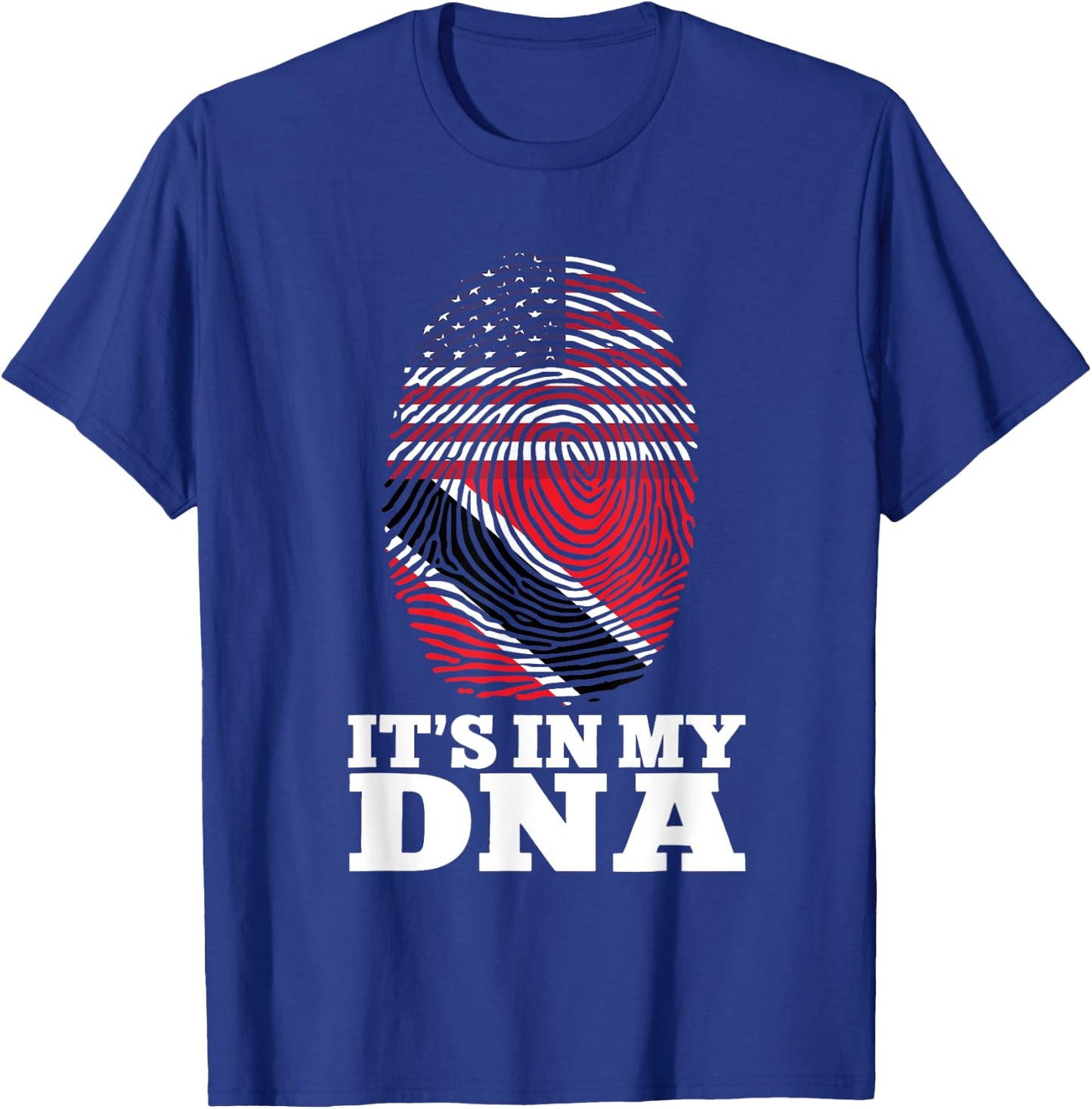 American Flag Trinidad And Tobago It's In My DNA Women Men T-Shirt - T-Shirt | Royal