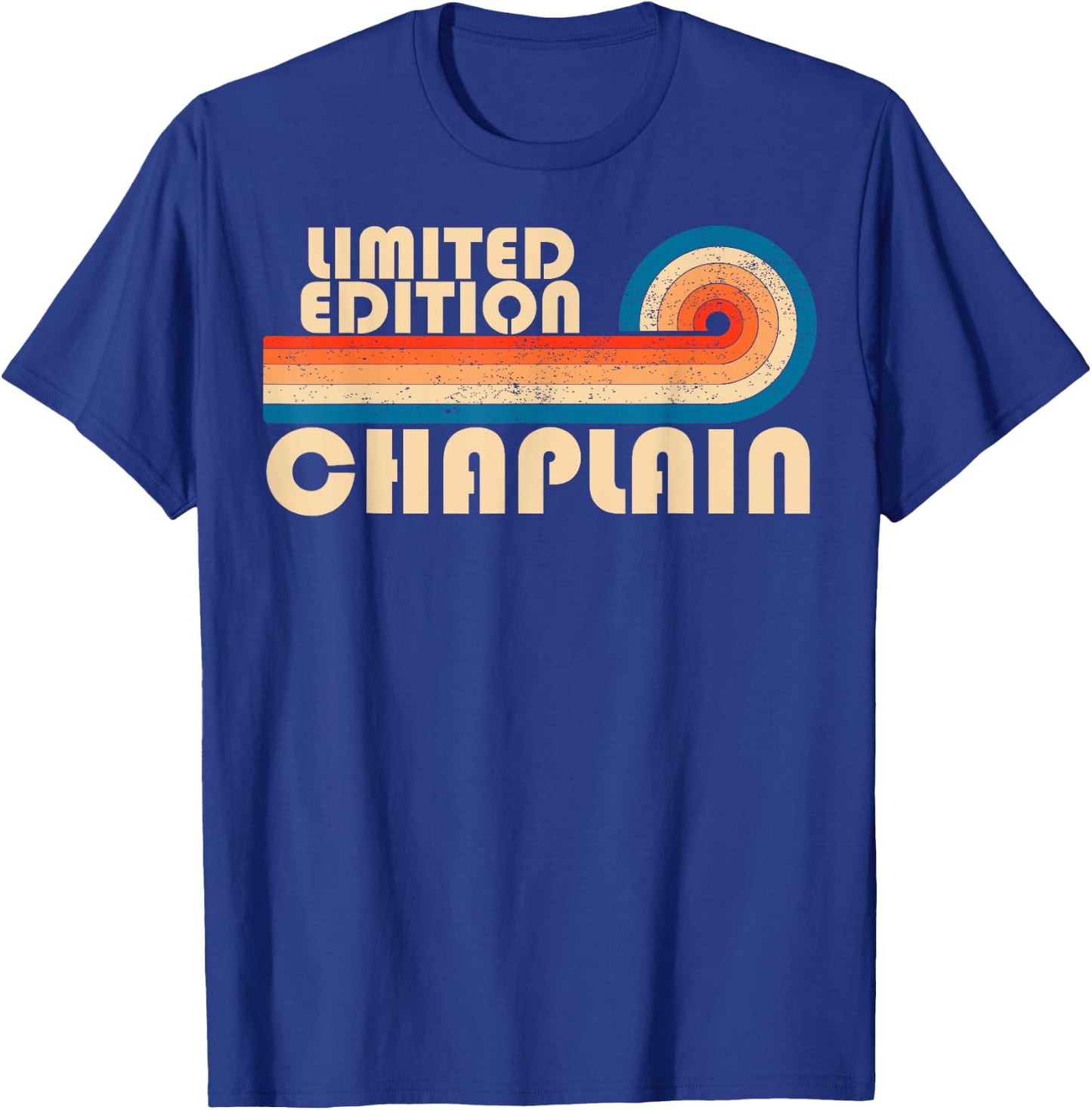 CHAPLAIN Retro 70s 80s Sunset Stripe T-Shirt - T-Shirt | Royal