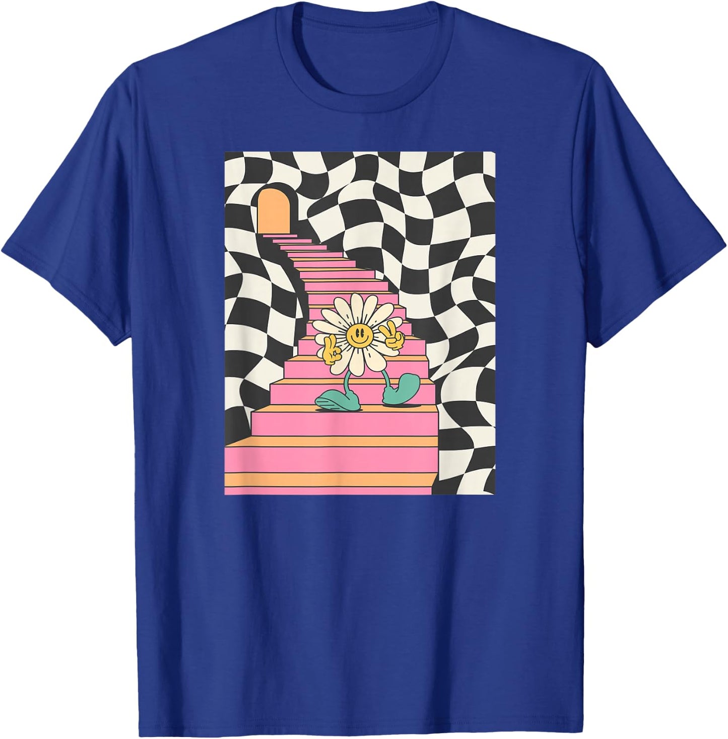 Trippy Flower T-Shirt - T-Shirt | Royal