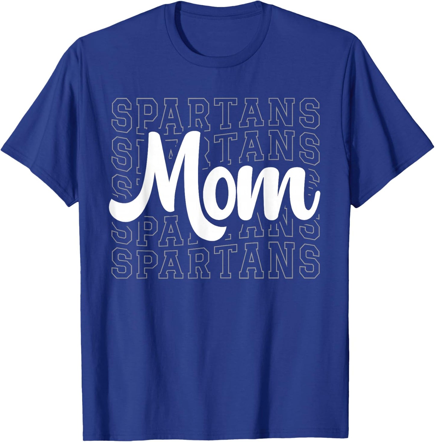 Spartans Sports Mascot - For Spartans Game Day Mom Momma T-Shirt - T-Shirt | Royal