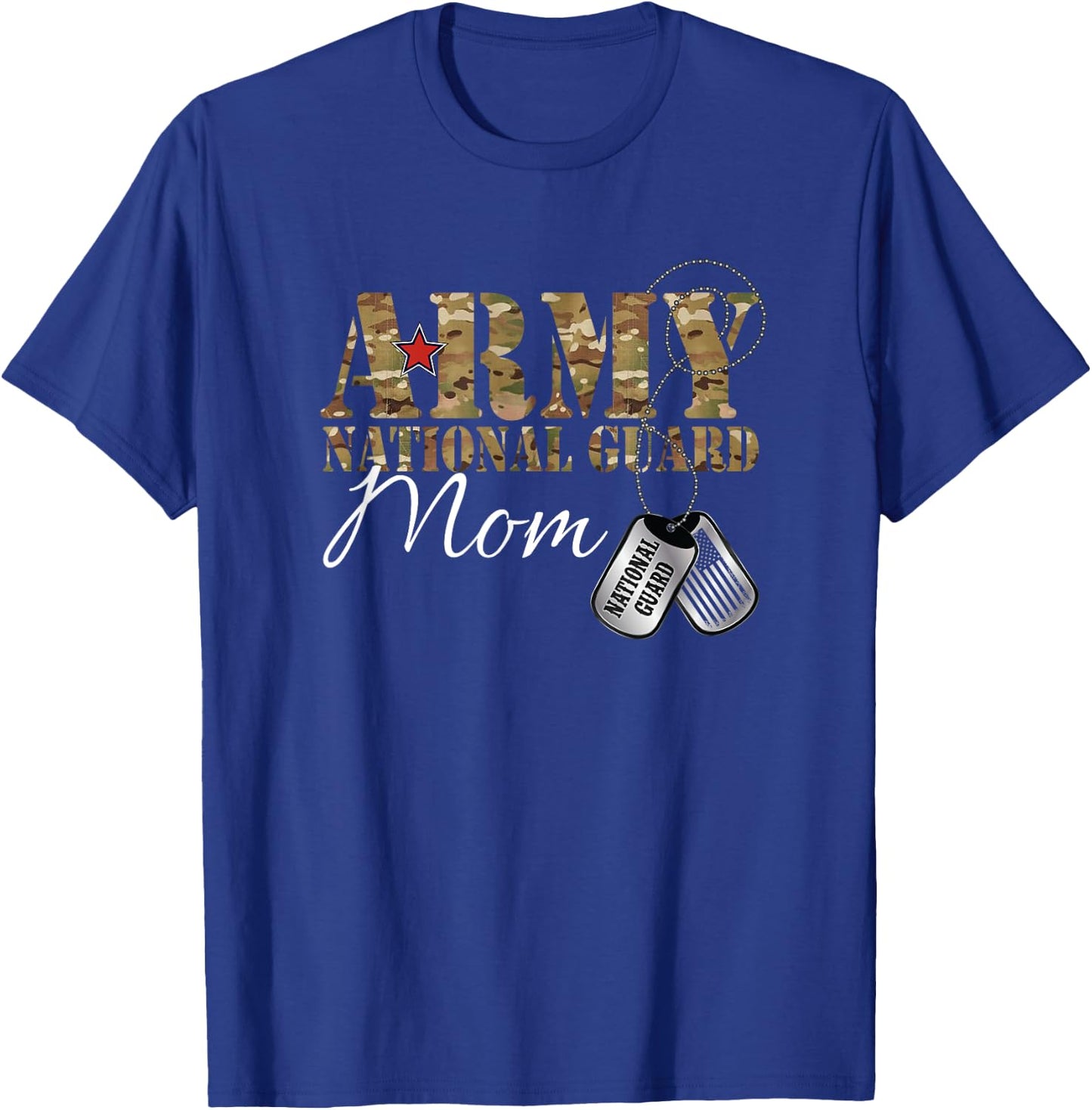 Army National Guard Mom Army National Guard Graduation Mom T-Shirt - T-Shirt | Royal