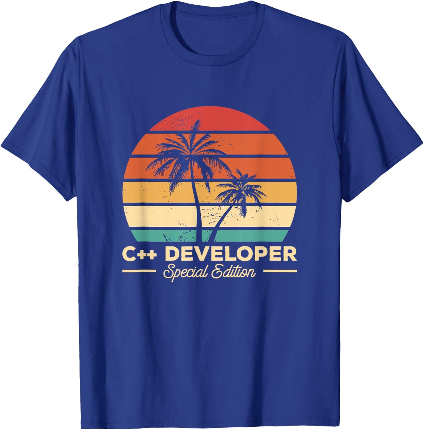Vintage C++ Developer Programming T-Shirt - T-Shirt | Royal