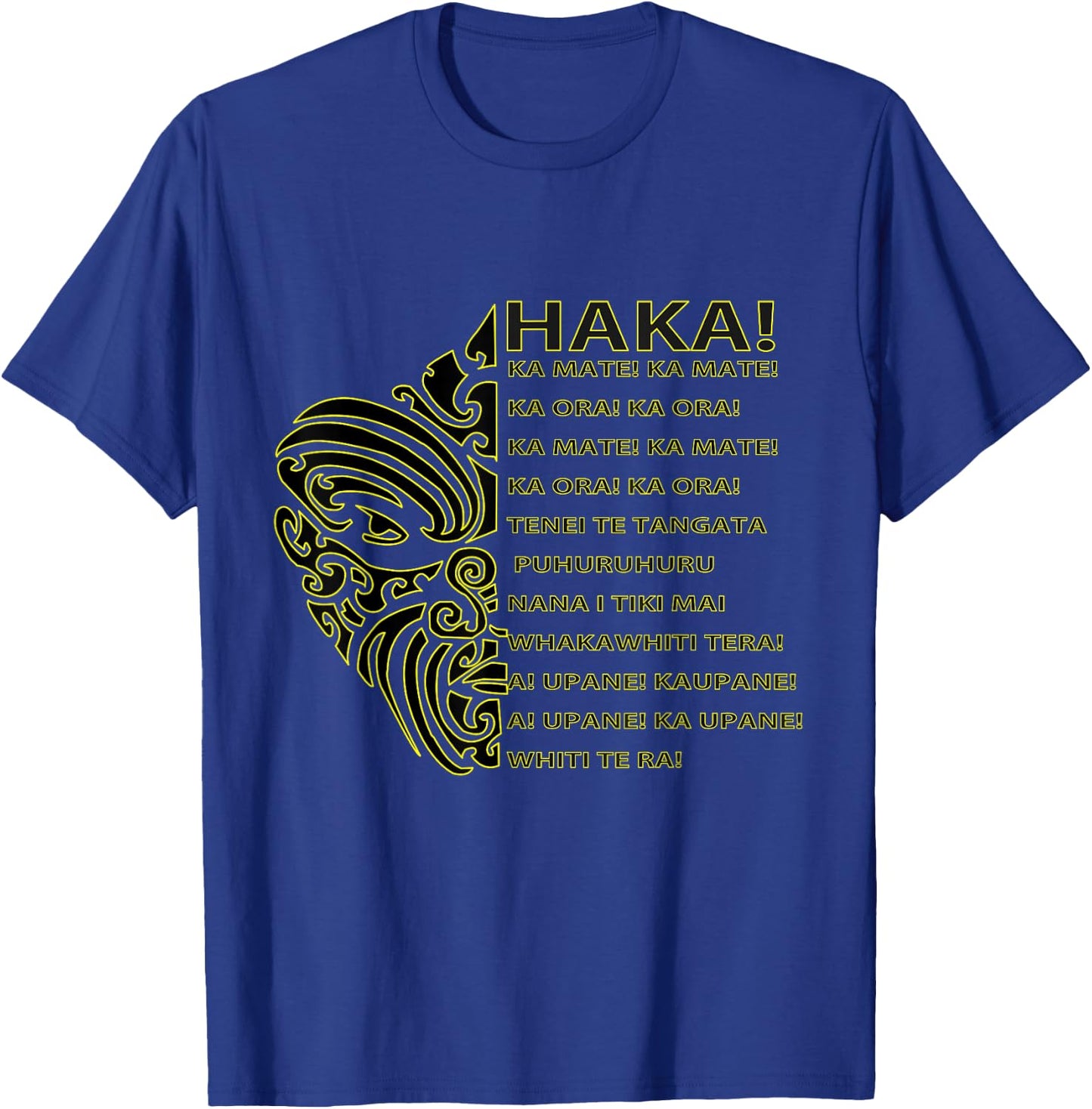 Maori Shirt Haka Aotearoa Kia ora New Zealand Rugby Tattoos T-Shirt - T-Shirt | Royal