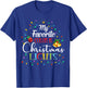 My Favorite Color Is Christmas Lights Xmas Pajamas Family T-Shirt - T-Shirt | Royal