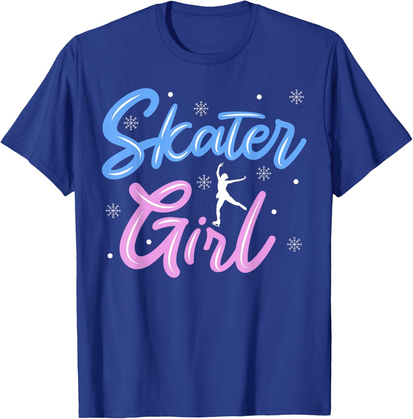 Skater Girl Ice Skating Figure Skating T-Shirt - T-Shirt | Royal