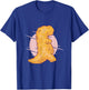 Dino Nugget Dinosaur Chicken Nugget Funny Graphic T-Shirt - T-Shirt | Royal