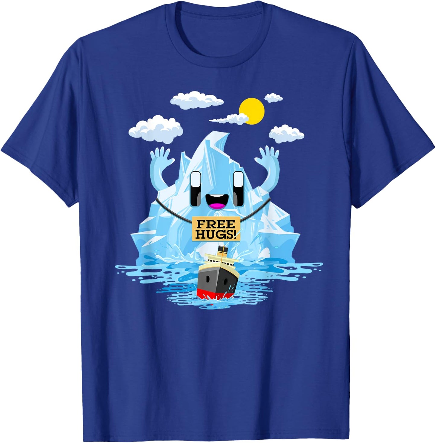 Free Hugs Iceberg Titanic Funny RMS Titanic Free Hugs T-Shirt - T-Shirt | Royal