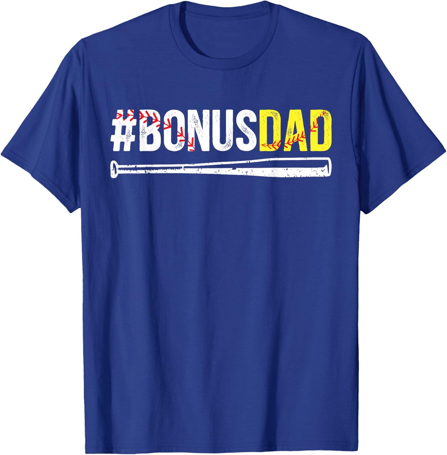 Proud Softball Bonus Dad Of A Softball Player Bonus Dad T-Shirt - T-Shirt | Royal