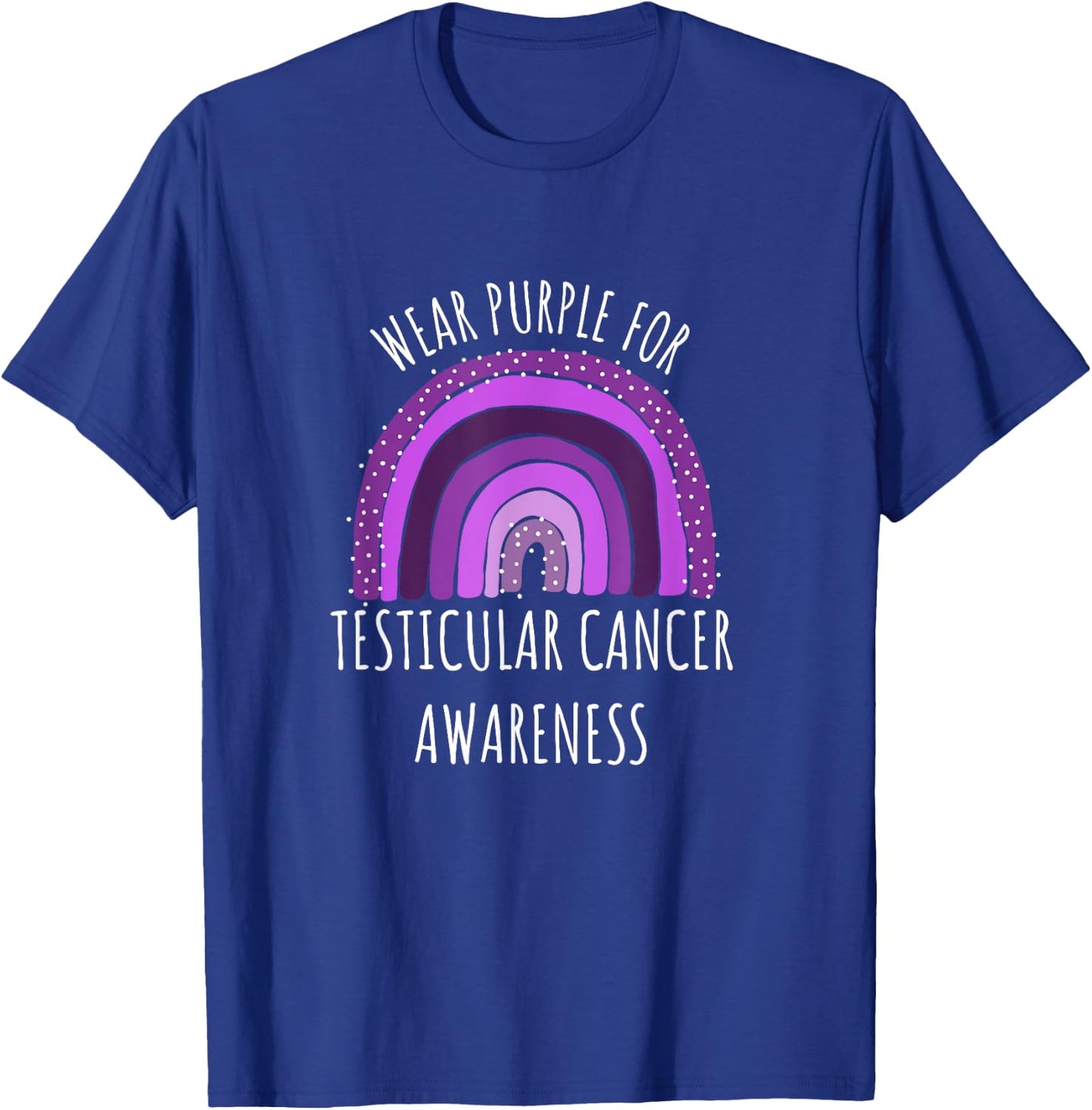 Wear Purple For Testicular Cancer Awareness Month T-Shirt - T-Shirt | Royal
