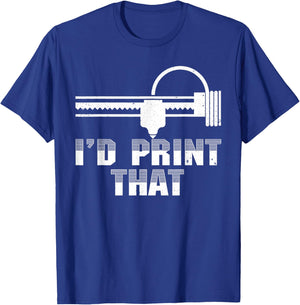 Cute 3D Printing Women 3D Printer Lovers Print Geeks T-Shirt - T-Shirt | Royal