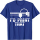Cute 3D Printing Women 3D Printer Lovers Print Geeks T-Shirt - T-Shirt | Royal