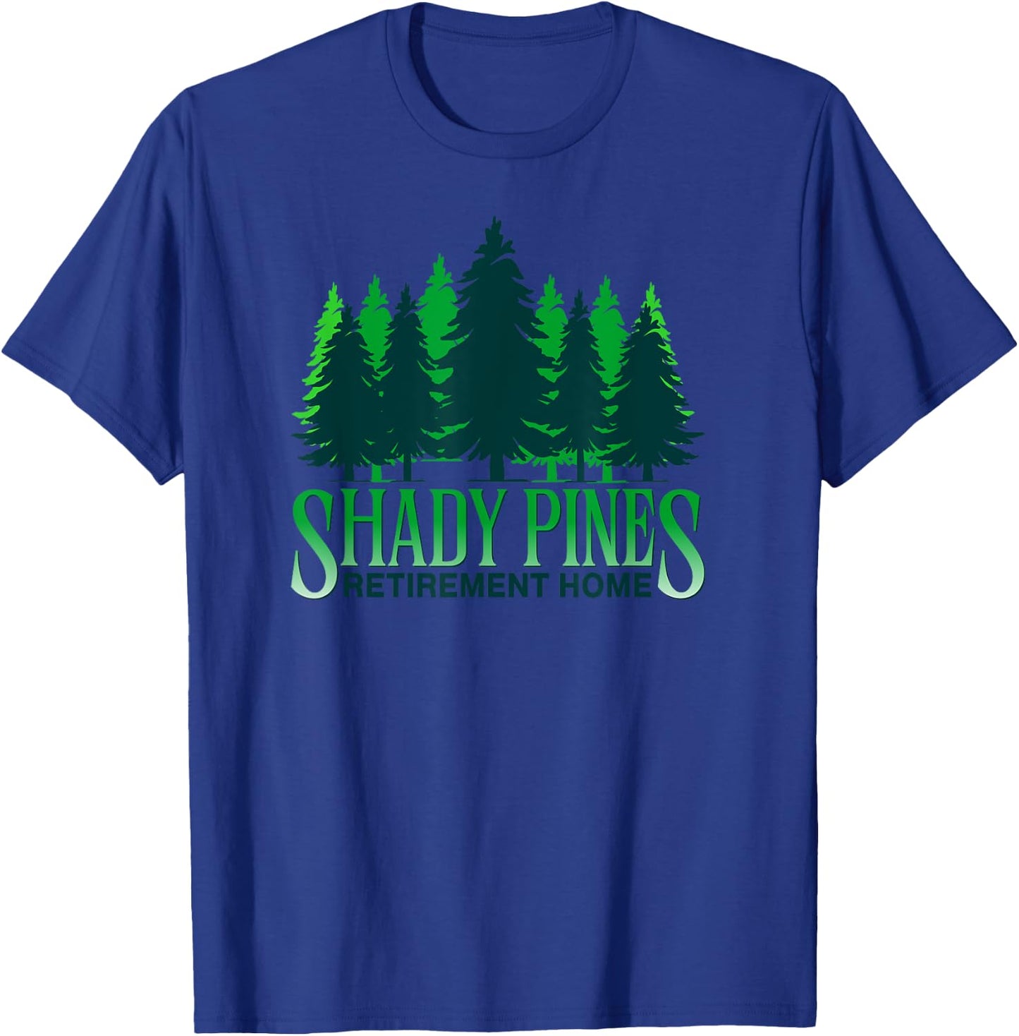 Shady Pines Pine Tree Outdoor Hiking T-Shirt - T-Shirt | Royal