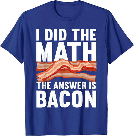 Best Bacon Art Women Food Pork Meat Bacon Lovers T-Shirt - T-Shirt | Royal