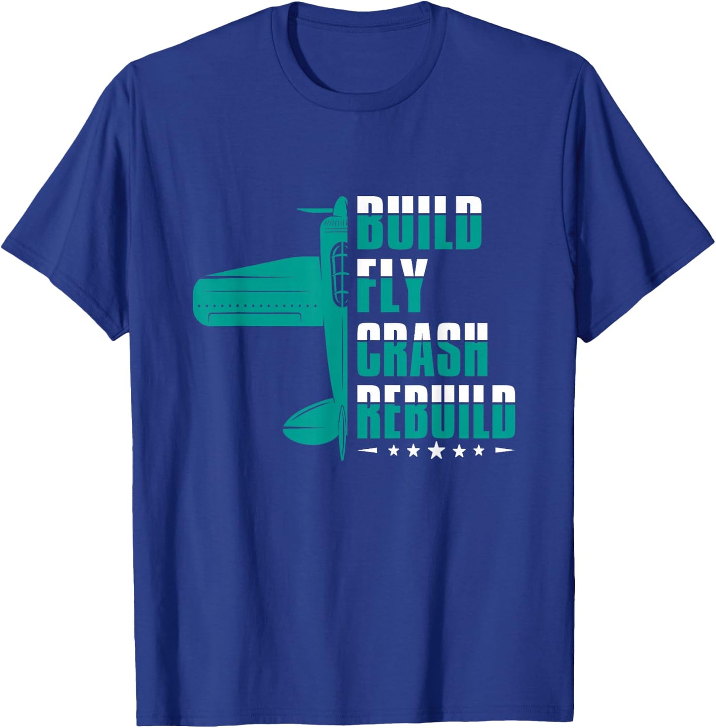 RC Test Pilot Model Plane Pilot Model Flight T-Shirt - T-Shirt | Royal