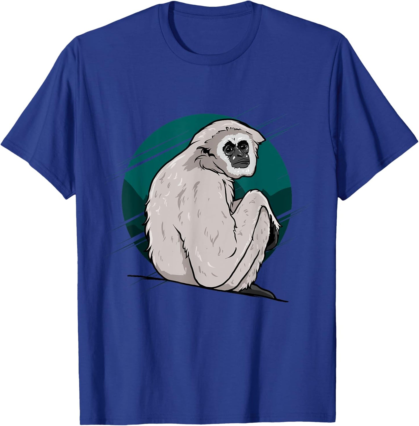 Funny Gibbon Monkey T-Shirt - T-Shirt | Royal
