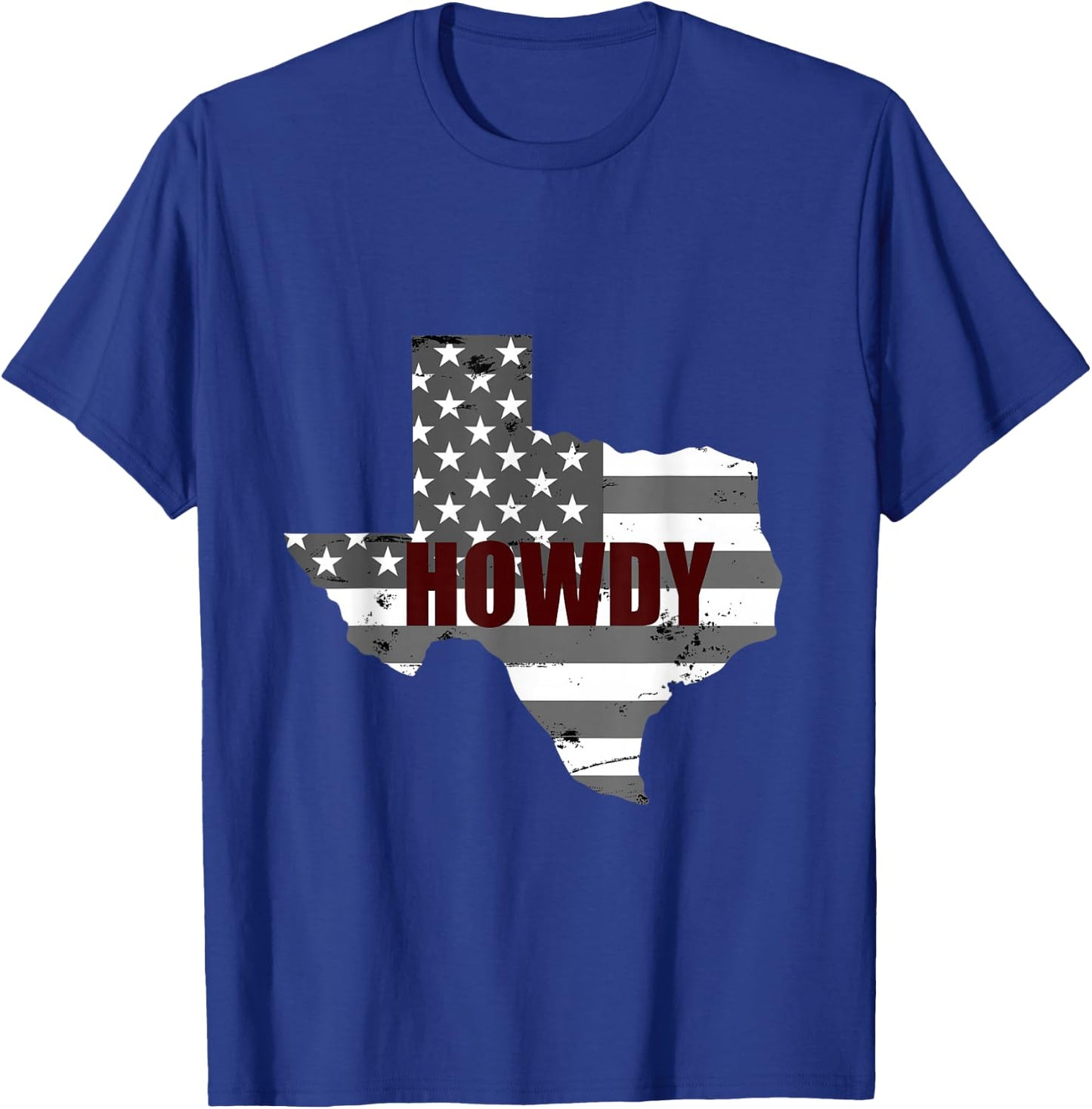 Texas Howdy USA American Flag Gig'em A&M T-Shirt - T-Shirt | Royal