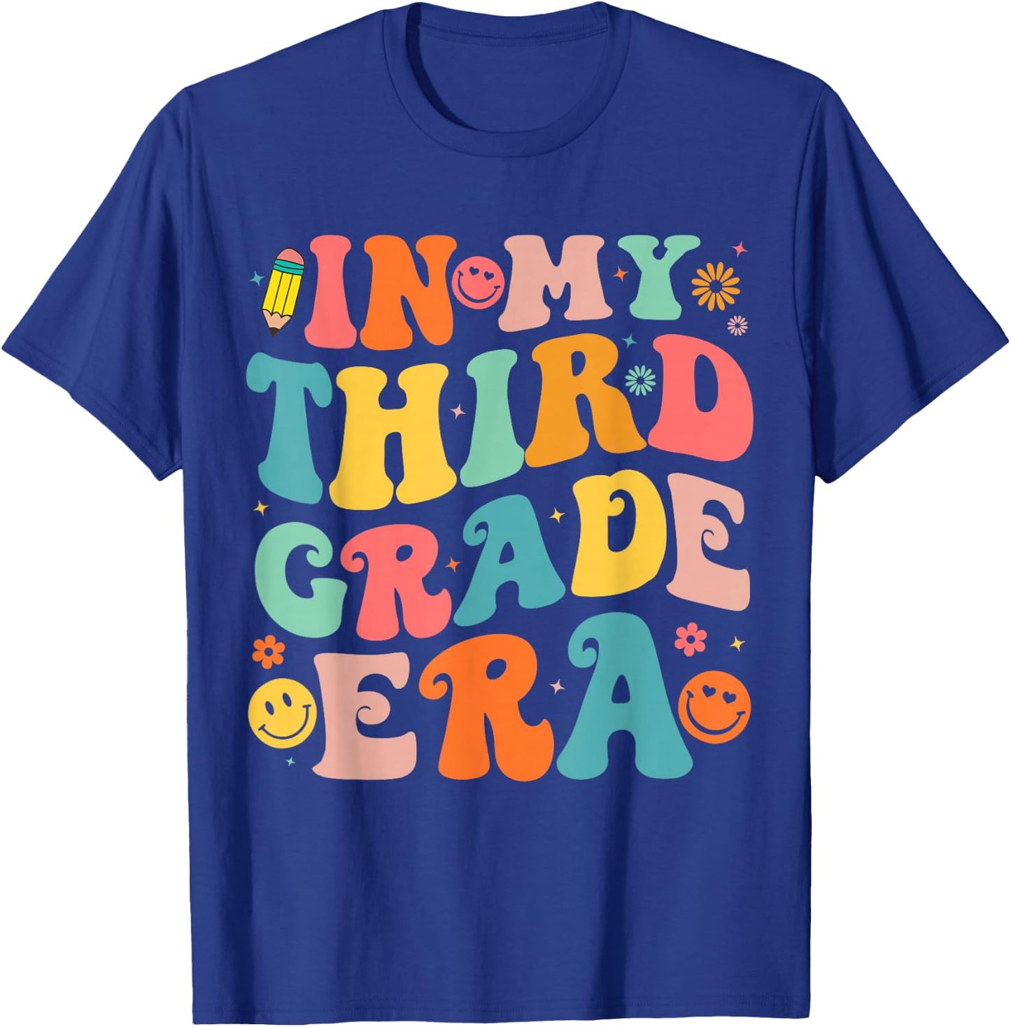 in My Third Grade Era 3rd Grade Teacher Back to School T-Shirt - T-Shirt | Royal