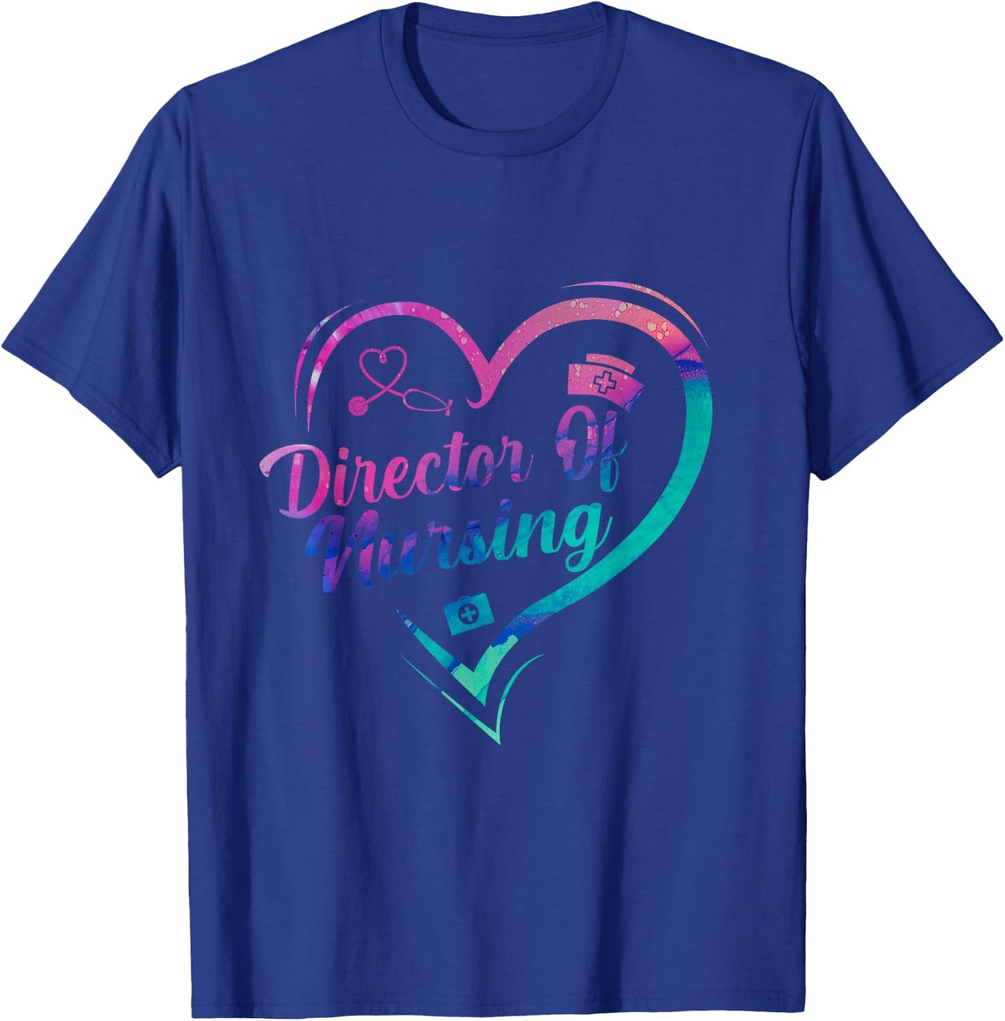 Director Of Nursing Stethoscope Director Nurse Week T-Shirt - T-Shirt | Royal