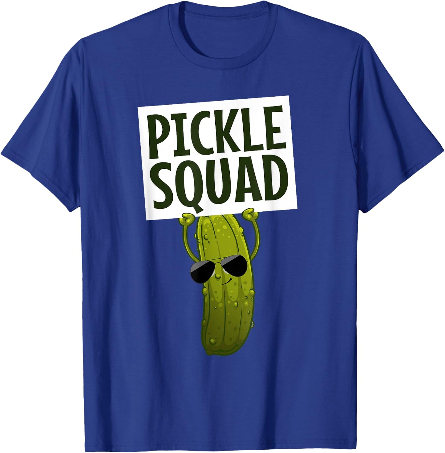 Cute Pickle Design Women Kids Cucumber Pickle Lover T-Shirt - T-Shirt | Royal